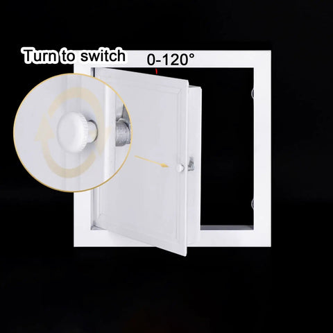 Rock Solid Aluminum Alloy Access Panel For Smooth Drywall Ceilings And Walls Snap Fit Invisible Vent Cover with knob.
