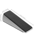 Heavy Duty Door Stop Wedge Stopper 2-Pack For Home, Office, And Apartment Safety with zinc alloy and rubber design shown