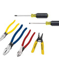 6 Piece Basic Tool Set For Home And Pros With High Leverage 9 Inch Lineman's Pliers Angled Diagonal Cutters Wire Stripper And Cutter And Screwdrivers