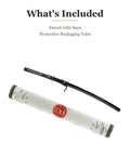 Aluminum Alloy Iaito Katana For Iaido Training Full Tang Sword With 28 Inch Blade Lightweight With Saya and packaging tube