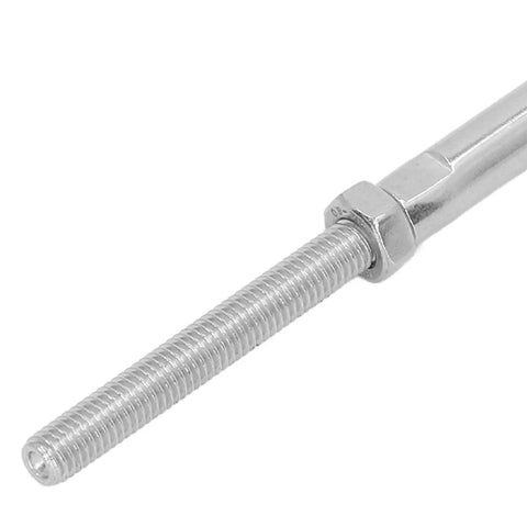 Heavy Duty Stainless Steel Cable Railing Hardware Kit With Thread Swage Lag Screws M10 5mm close-up