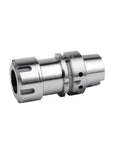 Badass HSK63A CNC Collet Chuck With Premium Stainless Steel ER Mountings, showcasing solid build for machine shop tasks.