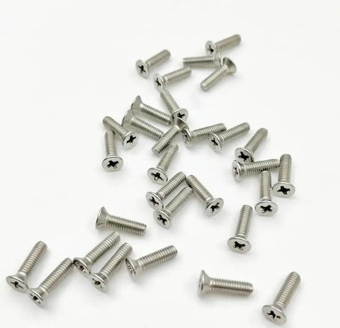 Grab a Badass 50 Pack of Number 4-40 X 1-3/4 Inch Flat Head Phillips Drive Machine Screws with a shiny finish.