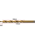 Hss Step Drill Bit Kit With Round Shank For Pocket Hole Jig Guide 9 Or 9 5Mm Wood Punching Tool Perfect For Diy Pros At 175Mm Length. 175mm HSS step drill bit, 4.5mm tip, 12mm shank
