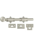 Solid Brass 8 Inch Surface Bolt Heavy Duty Door Latch for Interior and Exterior Doors Secure Locking Bolt with mounting brackets