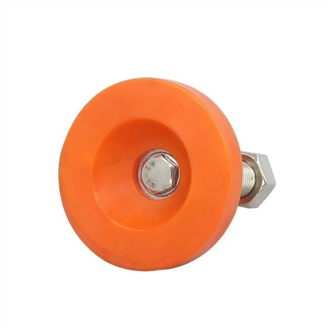 Kick The Wobble Outta Your Setup With These Adjustable Furniture Feet And Leveling Glides Featuring Rock Solid Heavy Base Carbon Steel Legs And M12x100mm Thread For Shelves Cabinets orange leveling glide with steel bolt