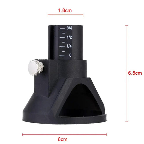 Heavy-Duty Electric Grinder Locator Perfect For Drilling Polishing Positioning With Built-In Scale Ruler, Bakelite Rotary Tool Accessory.