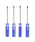 Top Precision Screwdriver Kit With T8 T9 And T10 Torx Bits Perfect For Fixing Xbox 360 Controllers Ps3 Hard Drives And Phones Without Bother Or Damage To Your Gear, 4 blue handles