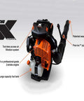 Backyard Beast Gas Backpack Blower With 220 MPH Air Speed 1110 CFM Air Flow 79.9cc 2 Stroke X Series Engine overview
