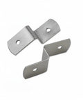 10-Pack Z Shaped Corner Braces for Picture Frames and Furniture, Chrome Plated Steel Right Angle Connectors displayed on white surface