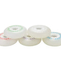 Light Up Inline Skate Wheels 4 Pack With Bearings For Rollerblades 60mm To 110mm Size Range Durable 90A PU White Luminous Flash Replacement Wheel Set