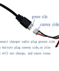 Two Pack 7.4V 1500mAh LiPo RC Boat Battery With SM2P Plug connection guide showing charger and battery plug orientation