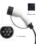 Portable Level 2 EV Charger For Electric Vehicles With J1772 Type 1 Plug 16A 3.6kW 5m Cable IP54 Schuko Portable EVSE connector