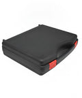 Grab And Go Hardware Organizer Portable Black Plastic Tool Box With Strong Carry Handle closed view