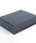 Rock Solid Abs Plastic Junction Box For Electrical Work Tough Gray 10 04 By 7 48 By 3 15 Inch Enclosure Case view from side, smooth black surface, secure design.