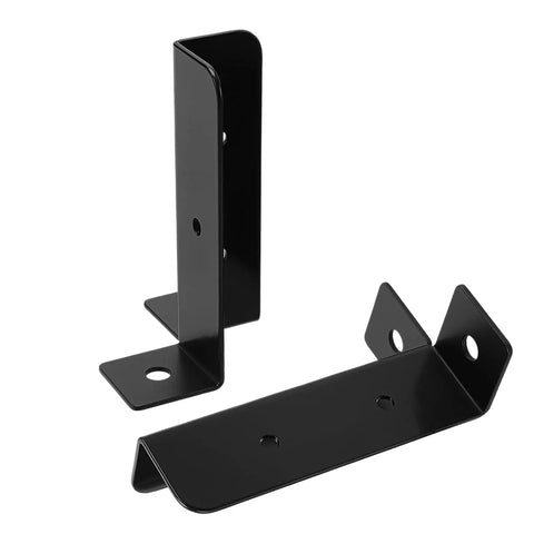 10 Pack Adjustable Post Anchor Base Brackets For Wood Posts 1.5 By 1.5 2 By 2 2 By 4 4 By 4 Built Tough Heavy Duty Black Deck Support For Fences And Pergolas Weather Resistant Steel Construction