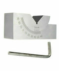 Adjustable Precision Angle Block 0-60 Degree, AP25 V-Block Gauge With Hex Wrench, heavy duty steel tool for machining.
