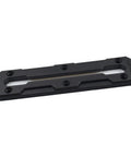 Low Profile Nylon Kayak Track Mount System For Rail Gear Including Fishing Rod Holders And Cup Holders Corrosion Resistant Easy Install 6 Inch 9 Inch Or 12 Inch Length Options, black nylon track mount