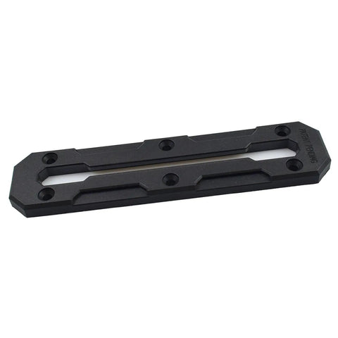 Low Profile Nylon Kayak Track Mount System For Rail Gear Including Fishing Rod Holders And Cup Holders Corrosion Resistant Easy Install 6 Inch 9 Inch Or 12 Inch Length Options, black nylon track mount