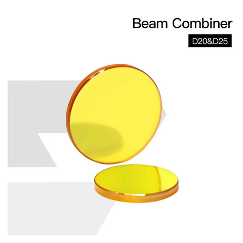 CO2 Laser Beam Combiner Lens 25mm Diameter For Engraving And Cutting Machines, Plano Convex Optics To Easy Up Your Light Path Tweaks And Make The Laser Visible With No Fuss, Premium Quality Laser Accessory. Yellow plano-convex D20&D25 lens