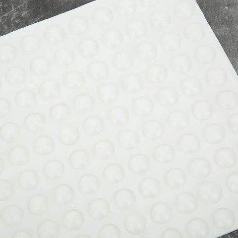 Sheet of clear self adhesive silicone foot pads no slip buffers stop furniture scratches for cabinets appliances