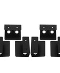 Under Desk Laptop Mount With Heavy Duty Steel Brackets And Two Eva Anti Slip Pads For Super Fast Install and Ultimate Desk Clutter Control In Your Daily Home Office Grind - black steel brackets layout.