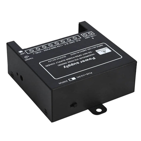 Heavy Duty Power Supply Controller For Door Access Systems With 110 To 240 Volt AC Input And 12 Volt DC 4 Amp Output