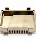 Nickel plated T2 copper CNC machined part for electronics, showing Pro Grade T2 Copper CNC Machined Parts Nickel Plated With Tight 0.02mm Tolerances For Electronics OEM Copper Components For CPU Cooling LED Drivers And Power Supplies