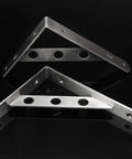 Game Changing Steel Corner Braces Heavy Duty L Shape Angle Iron Wall Mounts For Shelves Detachable 90 Degree metal supports with brushed coat.