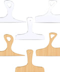 Set Of 3 Acrylic Charcuterie Handle Router Templates Woodworking Stencils For Cutting Boards Pro Guide Kit for easy edge routing.