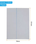 Six Point Five Inch Polarized Film Sheets Two Pack Adhesive Polarizing Filter For Screens Photography And Lighting Projects Fits LCD Displays Projectors 151mm By 79mm With 90 Degree Angle showing dimensions and thickness