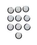 Premium Side Door Skirt Retainer Clips With Durable Door Trim Panel Fasteners That Are Straight Up Fire For Tesla Model Y And Model 3 Aftermarket Auto Body Hardware Kit - 10 white clips with black edges