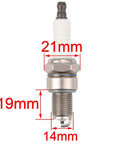 Dimensions of a spark plug from High Performance Spark Plug Set for Honda GX Series Lawn Equipment And Small Engines Great For Lawn Care Pros