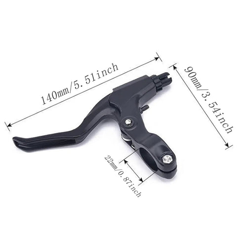 Aluminum MTB Brake Lever Set Front and Rear Disc Brakes for Mountain Bikes BMX and Folding Bikes Durable Alloy Lever with dimensions