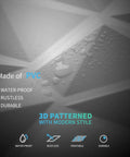 Decorative 3D Diamond Wall Panels Kit 11.8 Inch Square Matte White 33 Pack PVC Lightweight Fire Resistant Easy DIY Install
