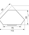 Heavy Duty Professional Grade Stainless Steel Adjustable Height Power Socket Bar With Two Schuko Plugs schematic drawing dimensions.