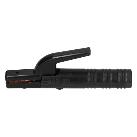 Dope 300A Welding Copper Electrode Clamp With Thick Abs Handle Super Conductive Electrician Holder Perfect For Hot Machine Mods side view of clamp