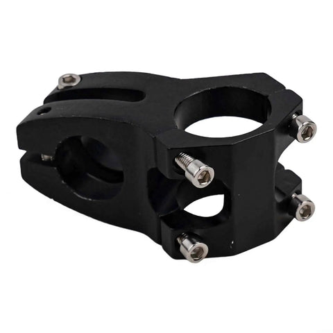 Black T Shaped Electric Scooter Handlebar With Folding Stem 59cm Metal Bar Fits 22 Point 2mm Fork And 23 Point 5mm Or 25mm Clamp Options Replacement Part For Upgraded Ride Durable Alloy - close-up of metal clamp