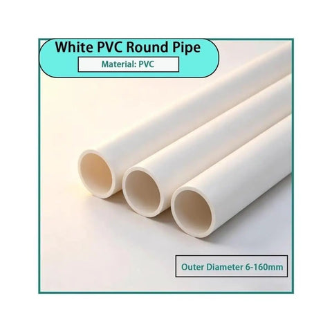 Top Shelf Rigid Conduit Tubes 10 Pack Cable Protection Pipes For Surface Mount Electrical Wiring And Diy Shop Renovations 40Mm X 2Mm X 0.5M Rock Solid Raceways Built Tough For Every Home Setup - White PVC round pipes shown
