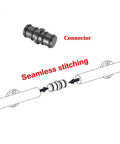 Connector for Built Tough Sliding Barn Door Track Kit with seamless stitching, ideal for smooth glide motion and reliable structure.