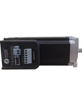 Side view of Power Packed Integrated AC Servo Drive Motor 90W 3000RPM 0.3N.M 3.6A ISV5709V36T-01-1000 with network connectors