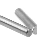 Close-up of two steel pins from Universal 60 Piece 1.5x5mm Dowel Pin Hex Wheel Hub Nut Pins And Hinge Pins For RC Crawlers Fits Axial SCX24
