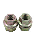 Professional Grade Flange Wheel Lug Nuts Fit Polaris ATVs And UTVs With Steel Wheels Grade 109 Zinc Coated Replaces 7542459 close-up view