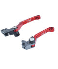 Red CNC Aluminum Brake And Clutch Lever Pivot Handle For CRF125F 2014 Through 2026 Dirt Bike Lightweight 6061 Alloy