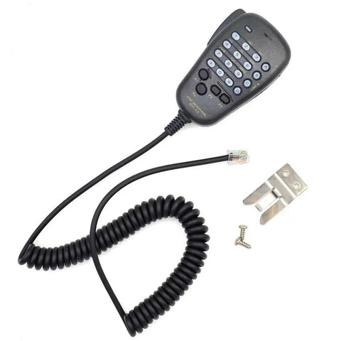 Durable Six Pin Coil Cord DTMF Speaker Microphone With Button For Yaesu Mobile Radios Replacement Hand Mic Compatible