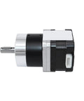 Rock Solid Nema17 Planetary Gearbox Reducer With Whisper Quiet Worm Drive Kicking Up Smooth Power For 42Mm Stepper Motors and 1.2A torque boost, side view.