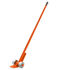 Workhorse Pry Lever Bar With Three Ton Load Capacity And Four Point Five Foot Steel Handle Heavy Duty Lever Dolly With 2.8 Inch Wheels