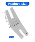 Two Pack Hump Jumper Sewing Tools Denim Foot For Quick Button Clearance And Thick Hemming Plastic Hemmer Foot Set