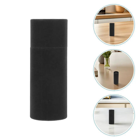 10 Pack Black Kraft Paper Mailing Tubes With Lids 20ml Food Safe Round Cardboard Cylinders Perfect For Packaging Tea Coffee Cookies