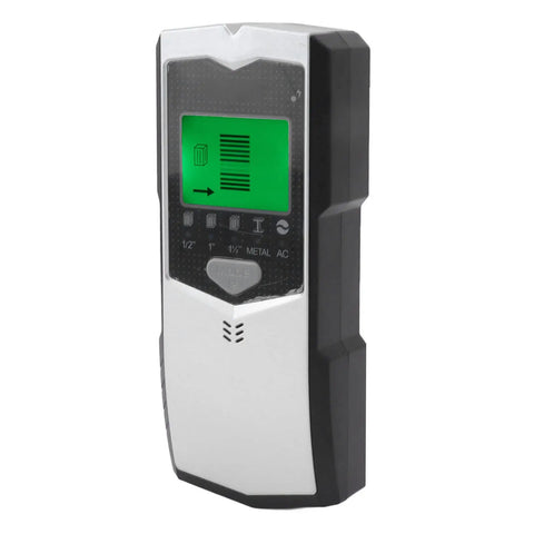 FTVOGUE 5 in 1 Stud Finder Wall Scanner with LED Green Backlit Screen, showing detection interface and buttons.